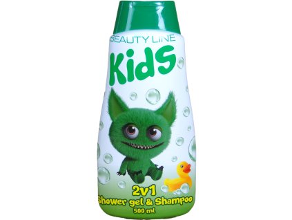 Beauty Line Cute Monster 2v1 sprchový gél + šampón na vlasy 500ml