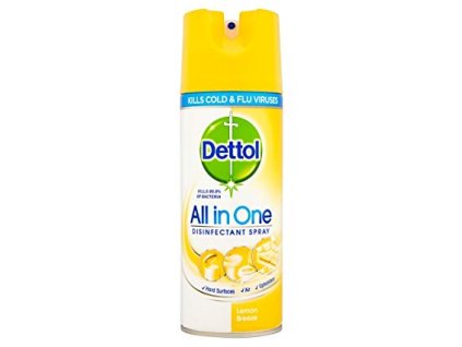 Dettol All in One - antibakteriálny viacúčelový sprej 400ml - Citrónový vánok