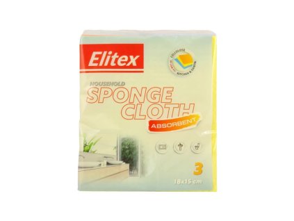 spongiová utierka 3ks elitex