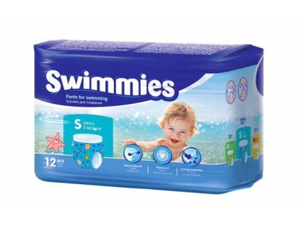 Swimmies Plienky do vody S 7-13kg 12ks