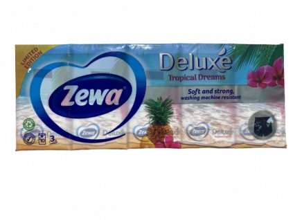 Zewa Limited edition Tropical Dreams papierové hygienické vreckovky 10 x 9 ks
