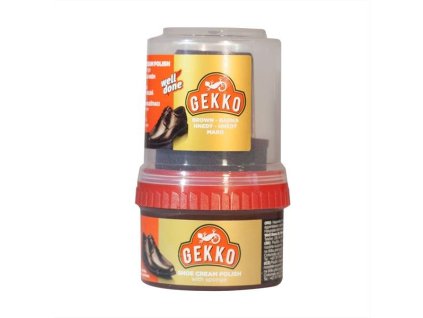 Gekko samoleštiaci krém na obuv hnedý 50ml
