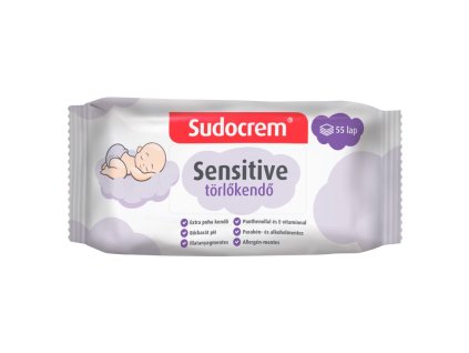 Sudocrem Sensitive vlhčené utierky 55 kusov