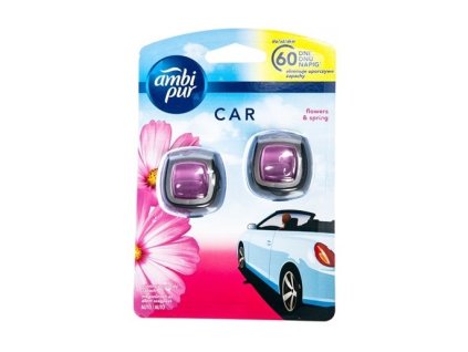 AMBI PUR Car Flowers & Spring osviežovač do auta 2x2ml
