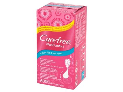 Carefree FlexiComfort Cotton feel fresh Slip hygienické vložky 60ks