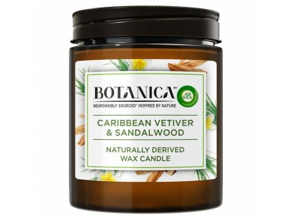 Botanica by Air Wick vôňa karibského vetiveru a santalového dreva 205 g