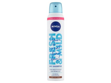 Nivea Fresh & Mild suchý šampón pre tmavší tón vlasov 200ml