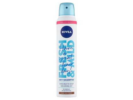 Nivea Fresh & Mild suchý šampón pre tmavší tón vlasov 200ml