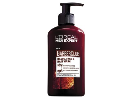 L’Oréal Paris Barber Club čistiaci gél na bradu, tvár a vlasy 200 ml