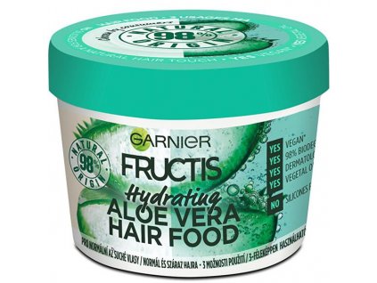 Garnier Fructis Hydratačná maska pre normálne a suché vlasy Aloe Vera Hair Food 390 ml