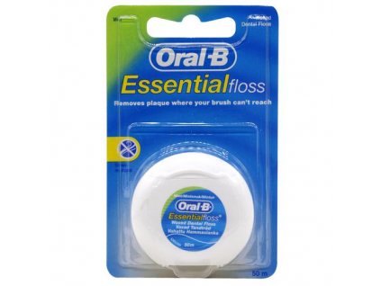 Oral-B Zubná niť s mätovou príchuťou Essential Floss 50 m