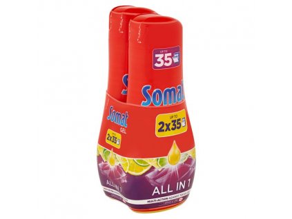 Somat All in 1 Lemon & Lime gél do umývačky riadu 630 ml
