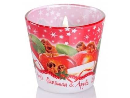 Bartek Christmas Spices Cinnamon & Apple vonná sviečka 115g