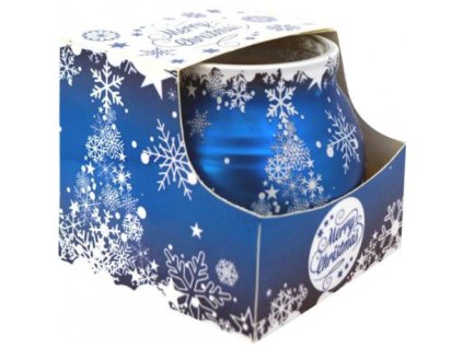 Miral Merry Christmas Blue sviečka 80g