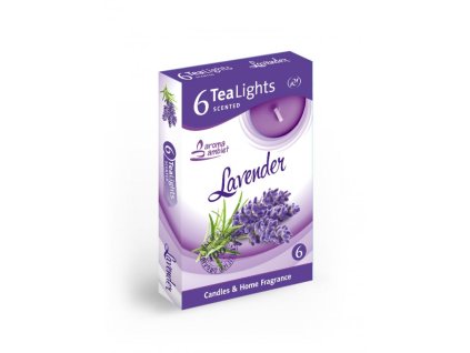 Čajové vonné sviečky (6ks) - Lavender
