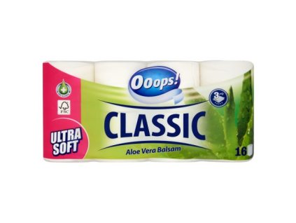 Ooops! Classic Aloe Vera toaletný papier 3vrst. 16ks