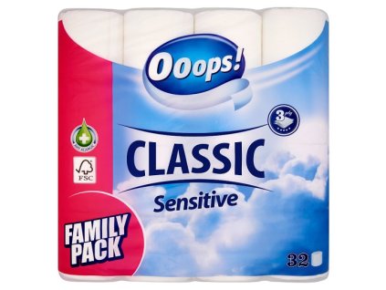 Ooops! Classic Sensitive toaletný papier 3vrst. 32ks