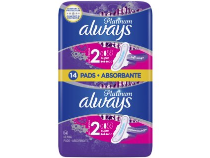 Always Platinum Super hygienické vložky 14ks