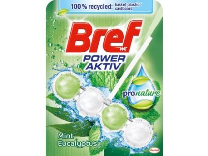 Bref Pro Nature Mint & Eucalyptus tuhý WC Blok 50g