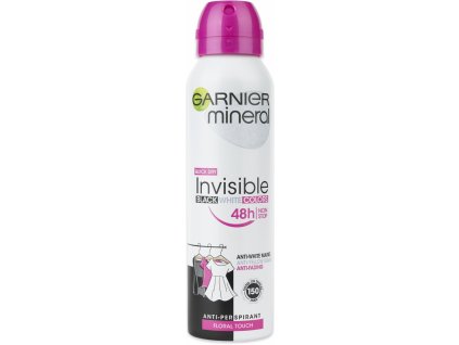 Garnier Mineral Quick Dry Invisible Black White Colors 48h Floral Touch 150 ml