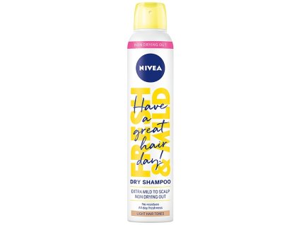 Nivea Fresh & Mild Suchý šampón pre svetlý tón vlasov 200 ml