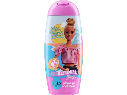 Disney Barbie SunSational sprchový gél a šampón na vlasy pre deti 250 ml