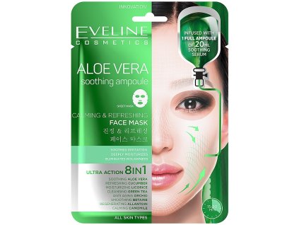 EVELINE látková maska Aloe vera 8in1 1ks
