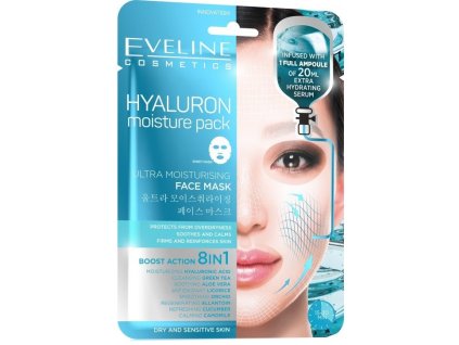 EVELINE látková maska Hyaluron  8in1 1ks