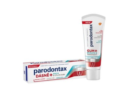 PARODONTAX Gum + Breath & Sensitivity zubná pasta s fluoridom 75 ml