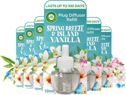 Air Wick Essential oils  Spring Breeze Island Vanilka náplň 19ml