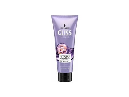 Gliss Kur Blonde Hair Perfector 2v1 Purple Repair Mask 200 ml