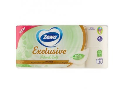 Zewa Deluxe Natural Soft toaletný papier 4 vrst. 8ks