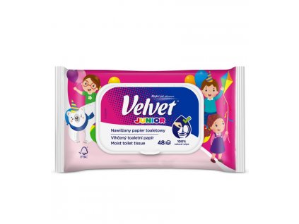 Velvet vlhčený toaletný papier Junior 48ks