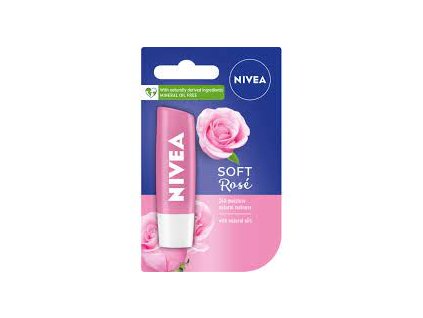 Nivea Soft rose tyčinka na pery 4,8g