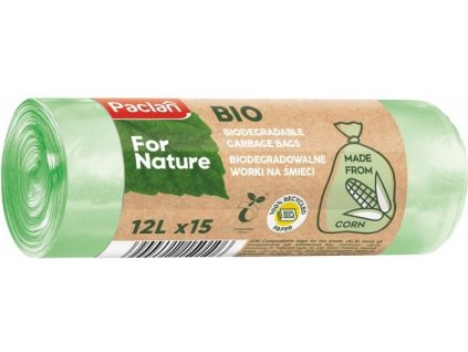 Paclan For Nature kompostovateľné vrecia na smeti 12l x 15ks