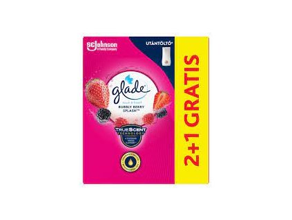 Glade Touch & Fresh Bubbly Berry splash aerosólový osviežovač vzduchu náplň 3ks x10ml