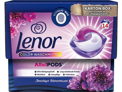 Lenor 3in1 Amethyst color gélove kapsule 14ks