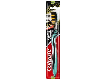 Colgate Zig Zag zubná kefka MEedium Charcoal 1 ks