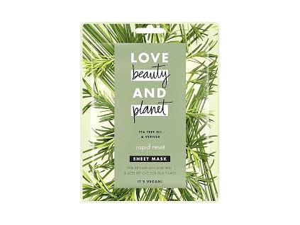 Love Beauty & Planet Textilné maska Tea Tree & Vetiver 1 ks
