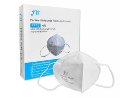 FFP2 ochranný respirátor na tvár s gumičkou 1ks