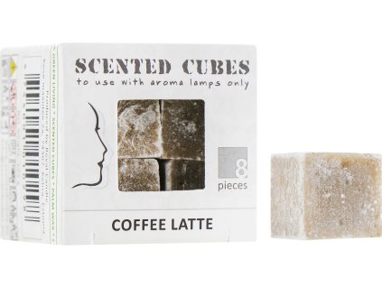 Vonná kocka vosková 3x3x3cm S/8 Coffe latte