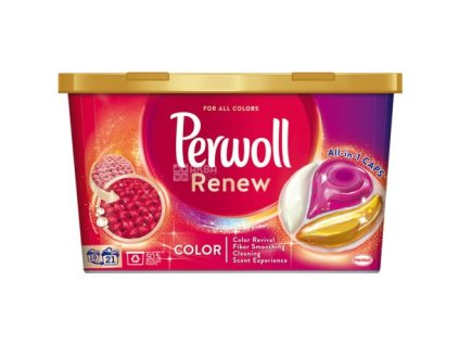 perwoll renew color 21 pcs capsules for delicate washing of colored items