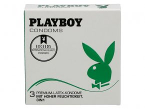 Playboy 3in1 kondómy 3ks