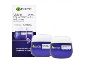 Garnier Visible Rejuvenation 55+ denný a nočný krém proti vráskam 2 x 50 ml