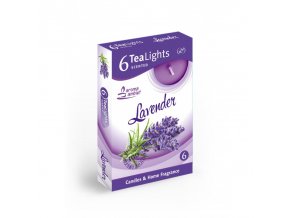 Čajové vonné sviečky (6ks) - Lavender