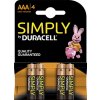 Duracell Simply AAA batéria 4ks