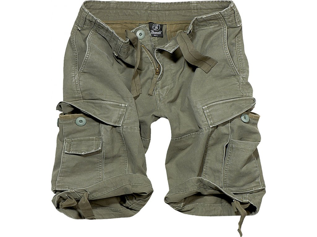 BRANDIT kraťasy Vintage Shorts Olivové