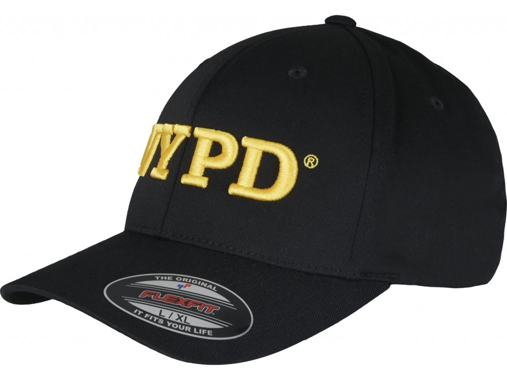 BRANDIT kšiltovka NYPD 3D Logo Flexfit Cap Černá