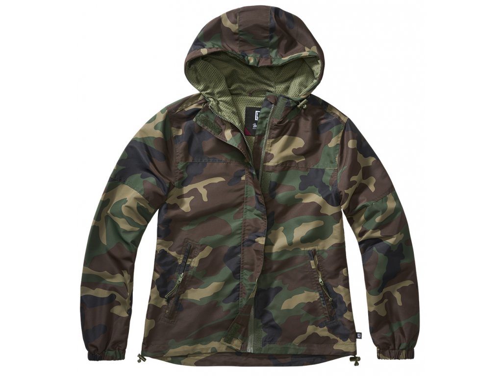 BRANDIT Dámská větrovka Summer Windbreaker frontzip Woodland - Brandit