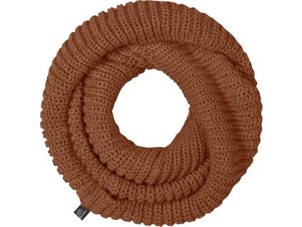 BRANDIT ŠÁLA Loop knitted Okrová